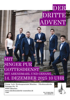 3. Advent mit Singer Pur